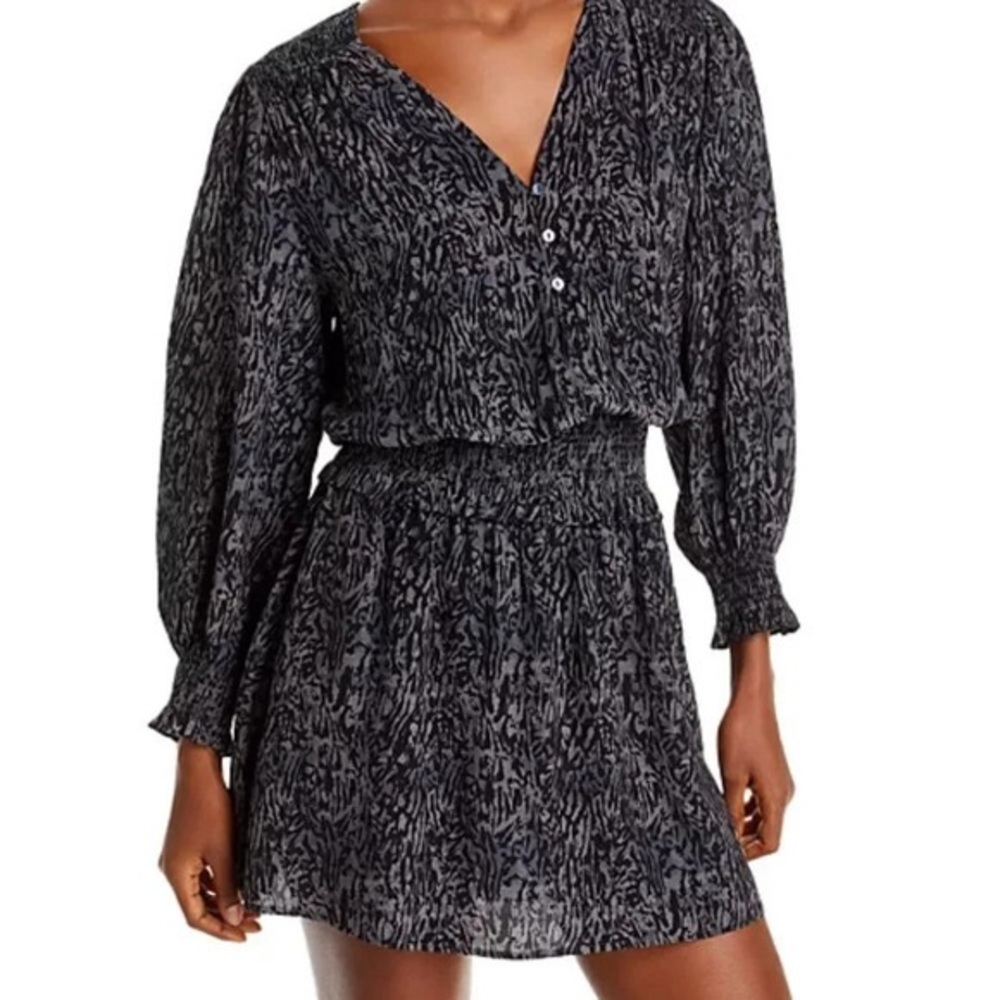 Rails Black and Gray Mini Dress